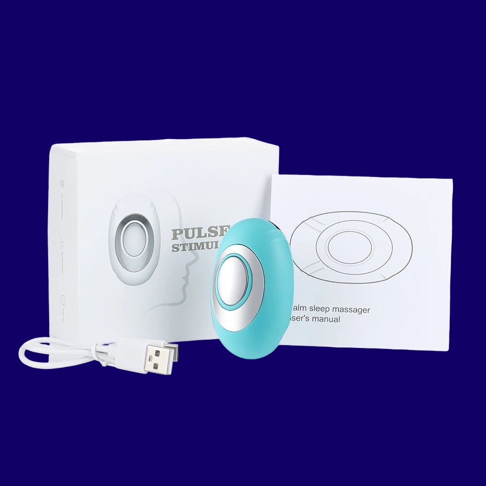 Handheld CES Sleep Aid Microcurrent EMS Pulse Device Hypnosis Insomnia Mental Stress Pressure Relief Anxiety Eliminat Relax